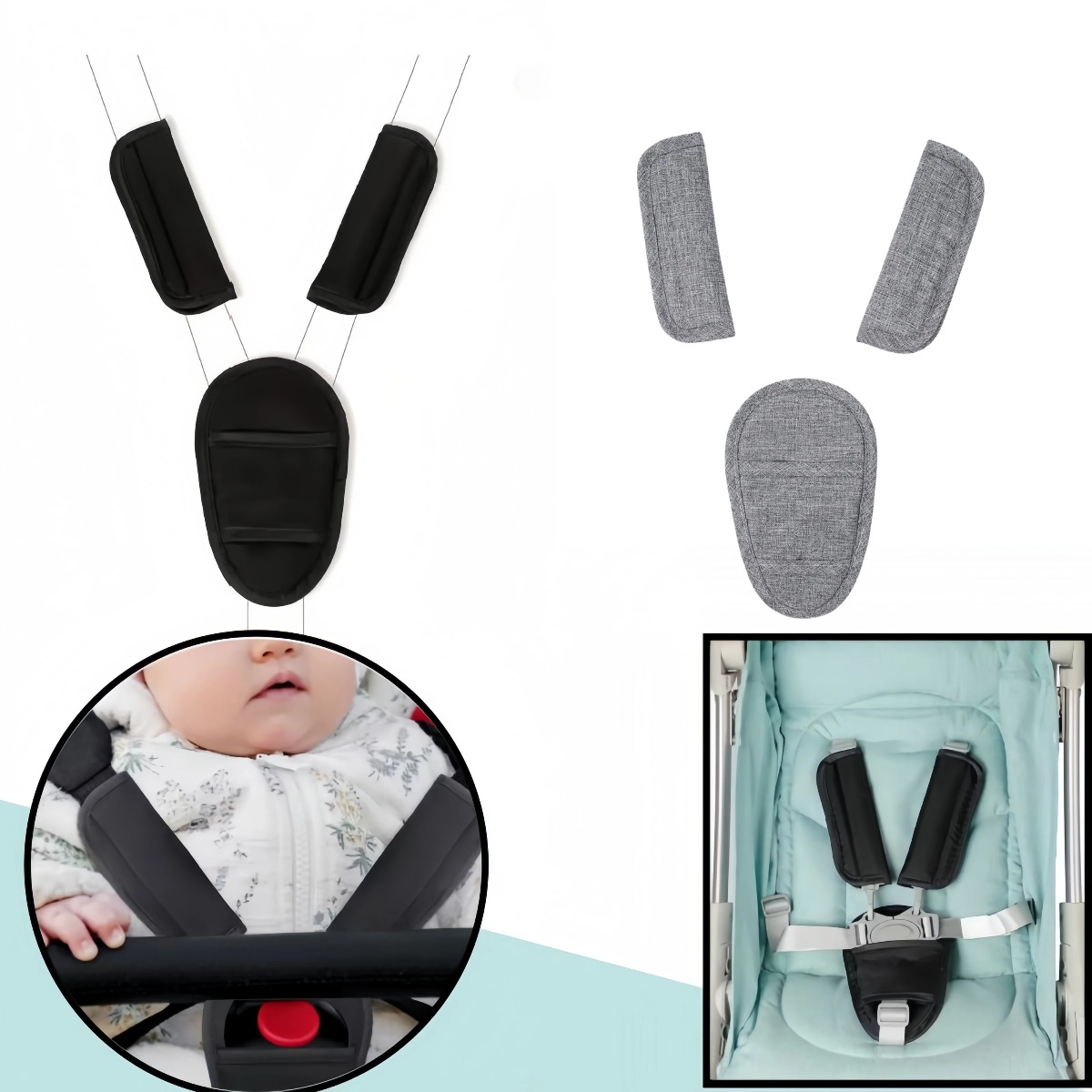 Baby Car Seat Belt Pads Univer - Infant Car Seat Cover ulasan dan harga